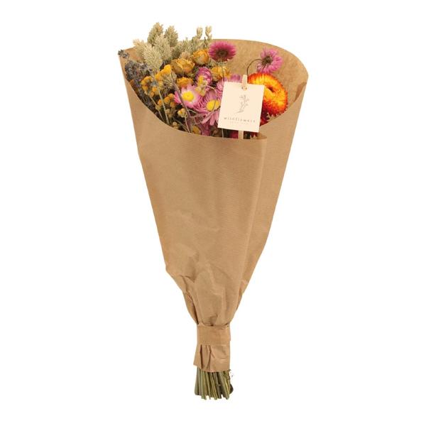 12x Veldboeket Multi - Droogboeket - 35cm - Ø15