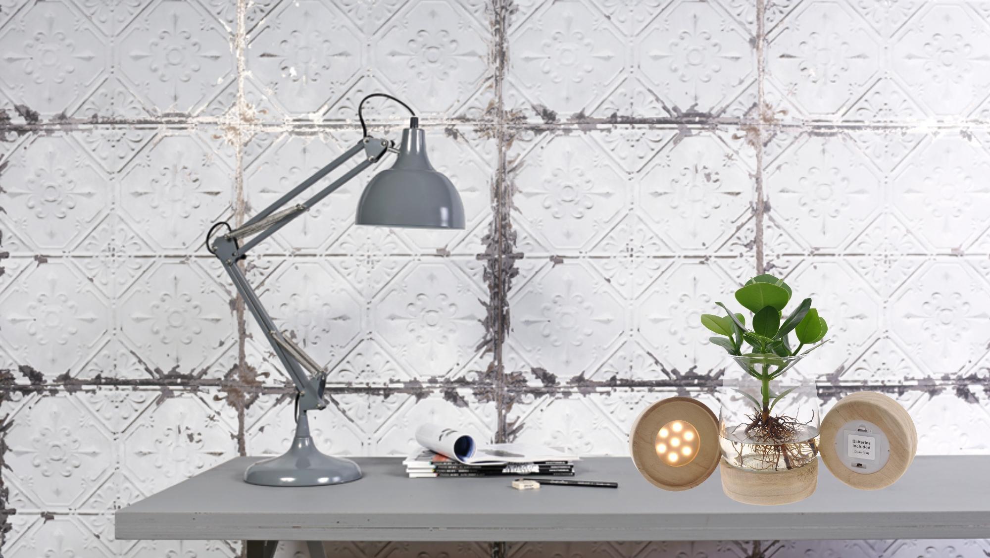 Clusia In Kingston Glas + LED - Ø12 ↕30