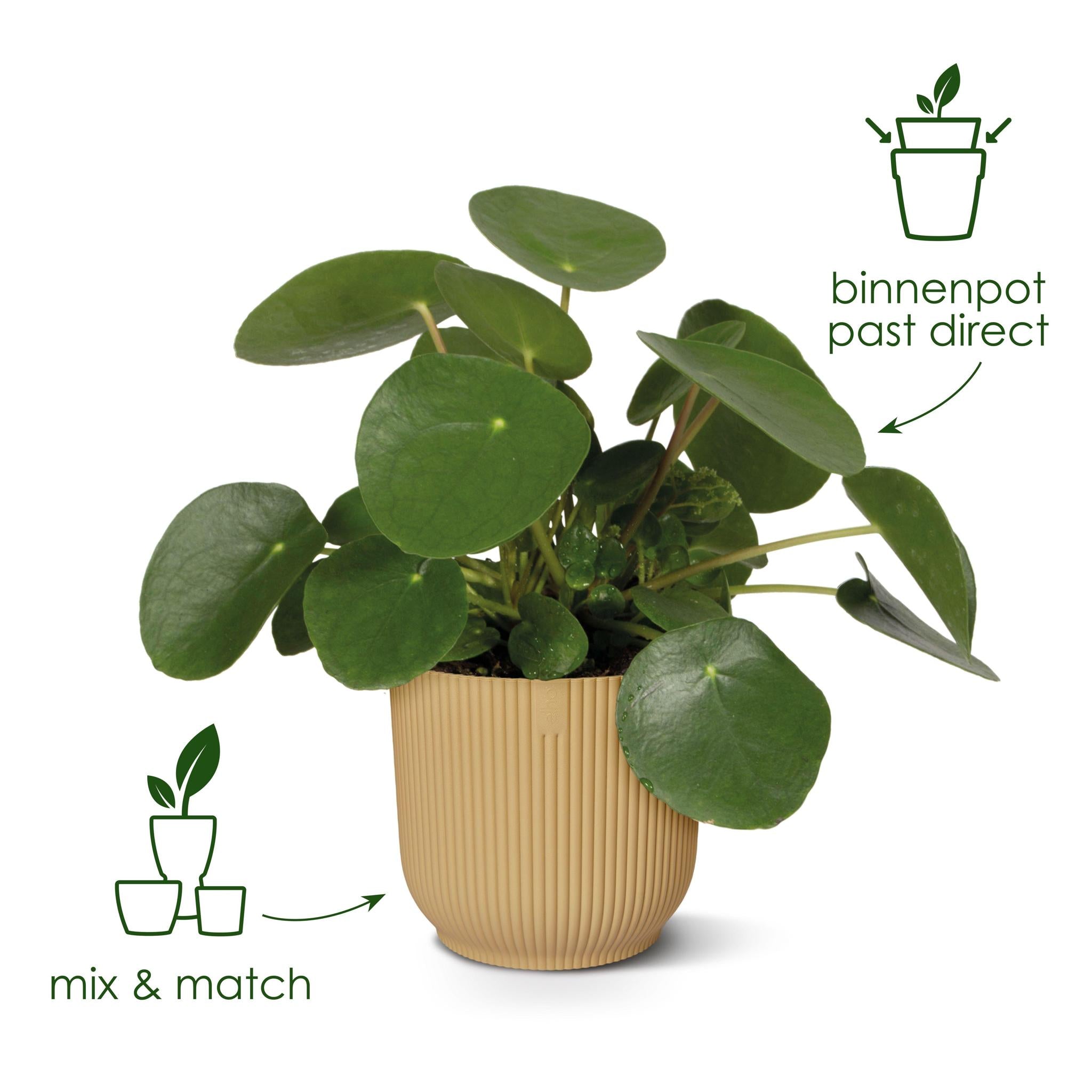 Pot elho Vibes Fold Rond groen - D18 x H17