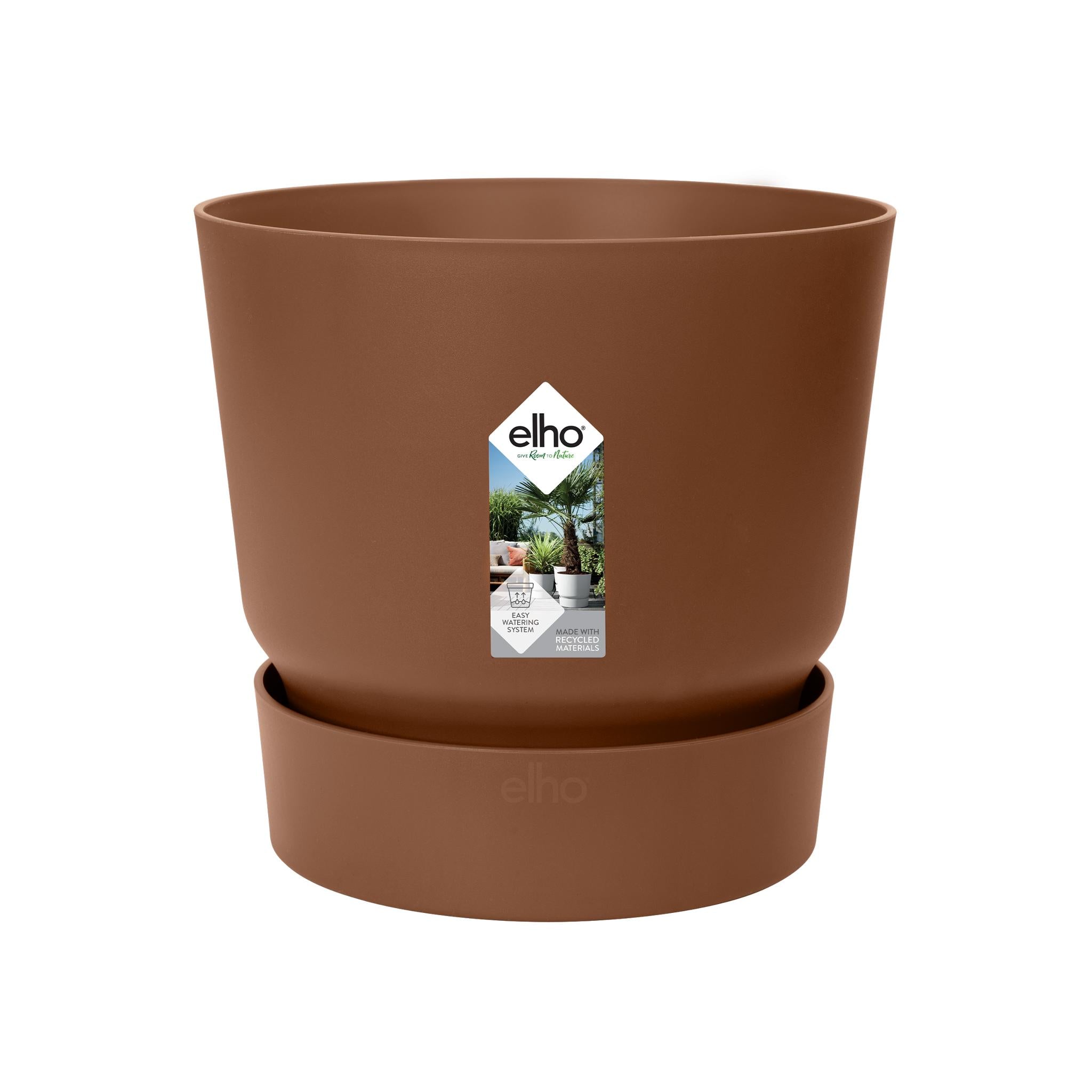 Pot elho Greenville Rond bruin - D39 x H37