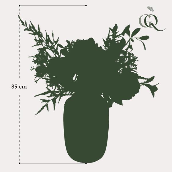 Kunstbloemen - Boeket L - Glänzendes Rosa - 80cm