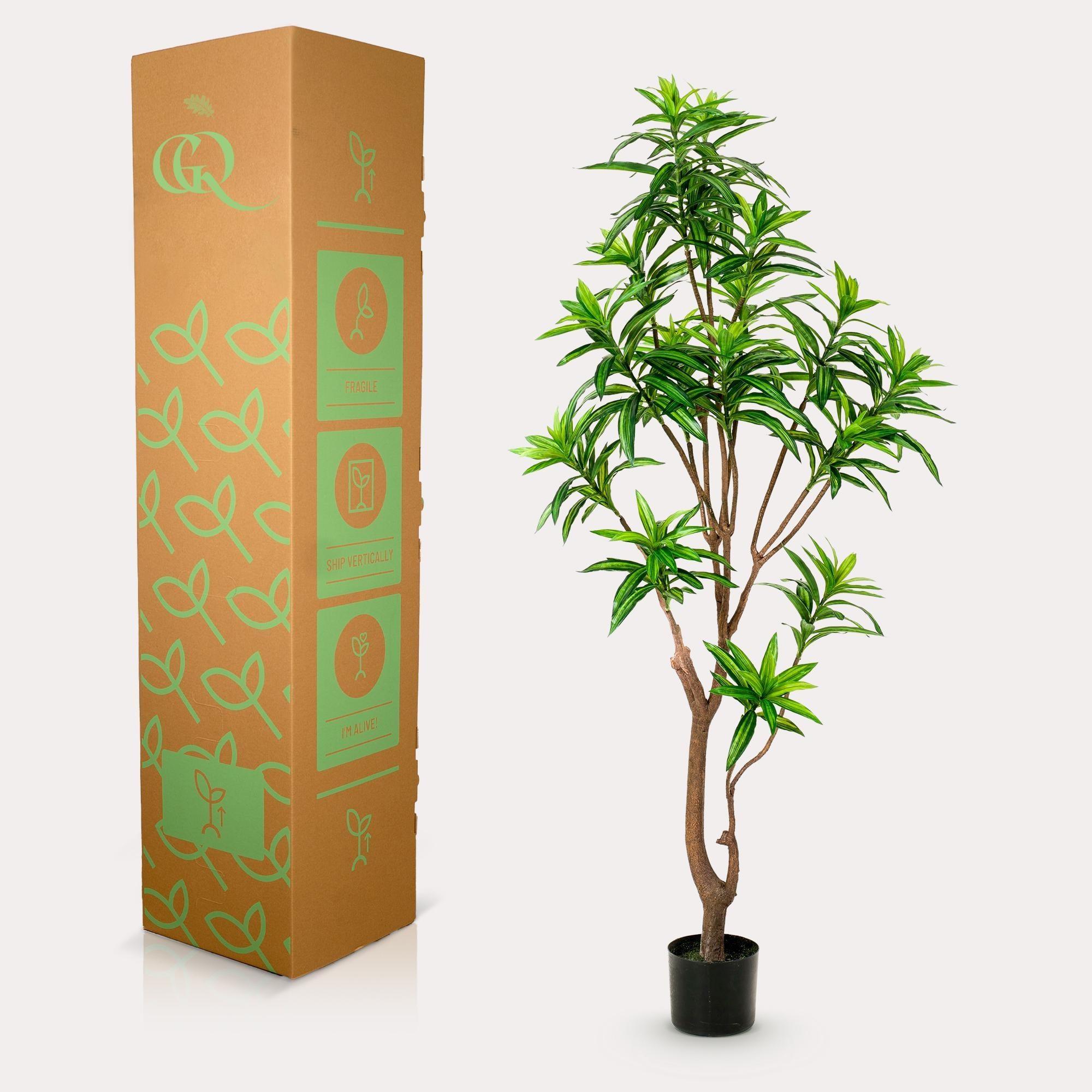 Kunstpflanze - Dracaena - Drakenboom - 155 cm