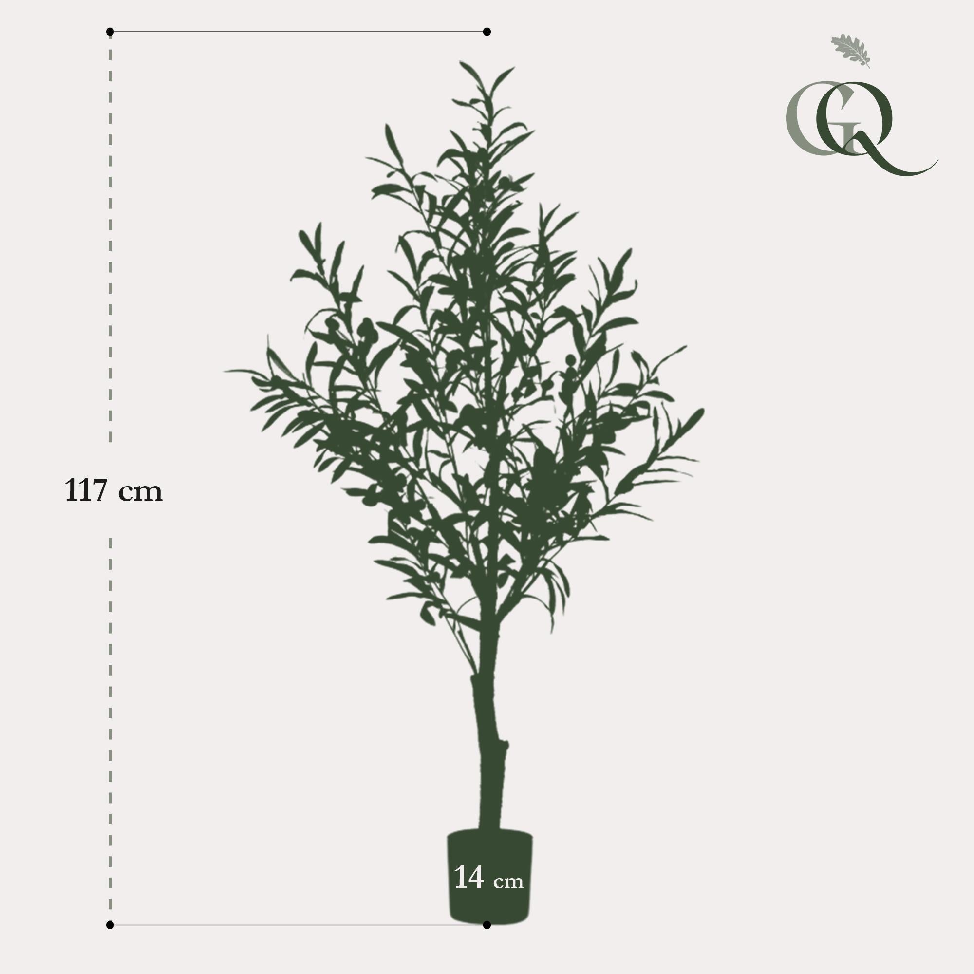 Kunst Olijfboom - Olea europaea - Olijfboom - 115 cm