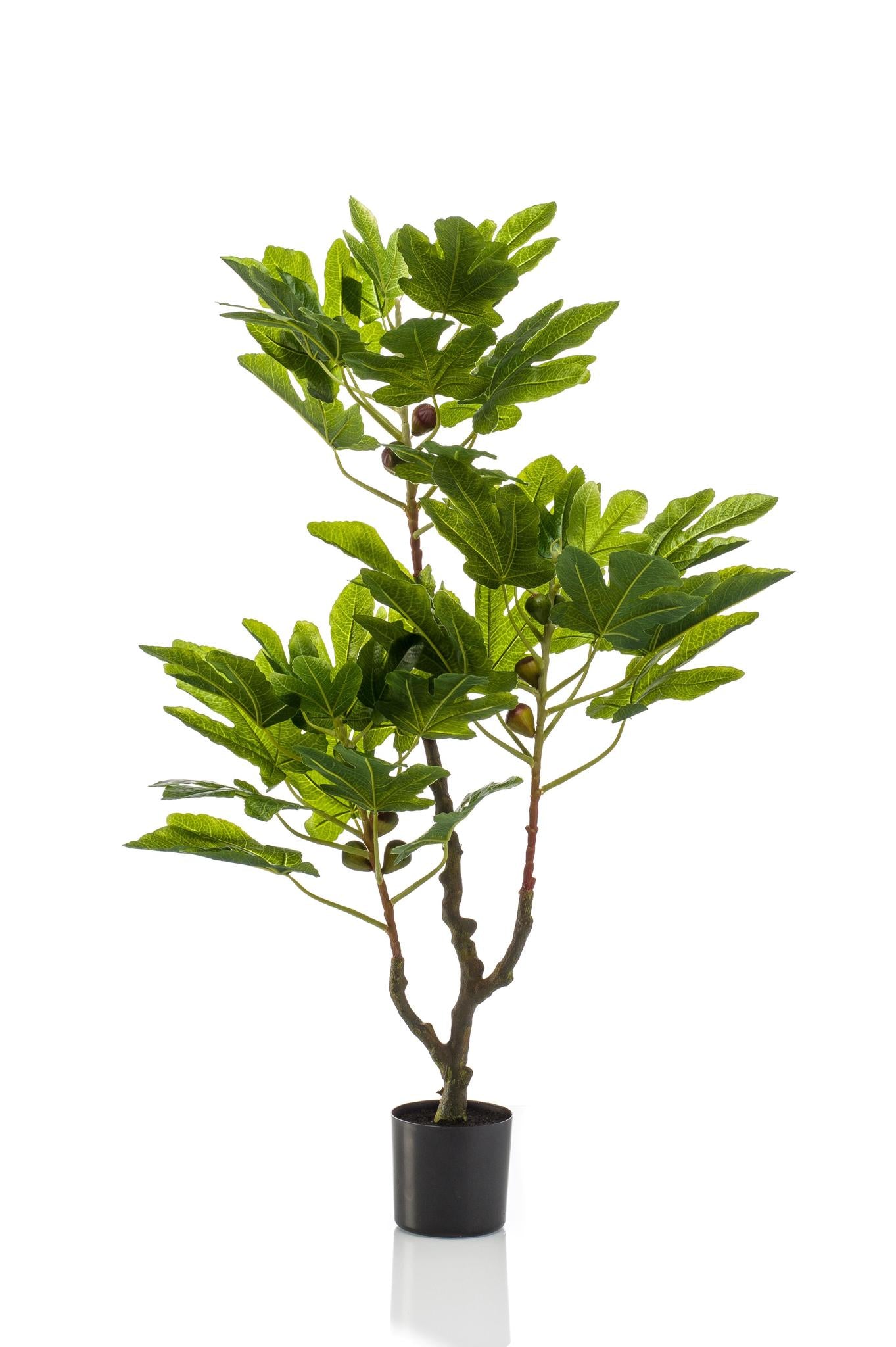 Kunstpflanze - Ficus Carica - Vijgenboom - 95 cm