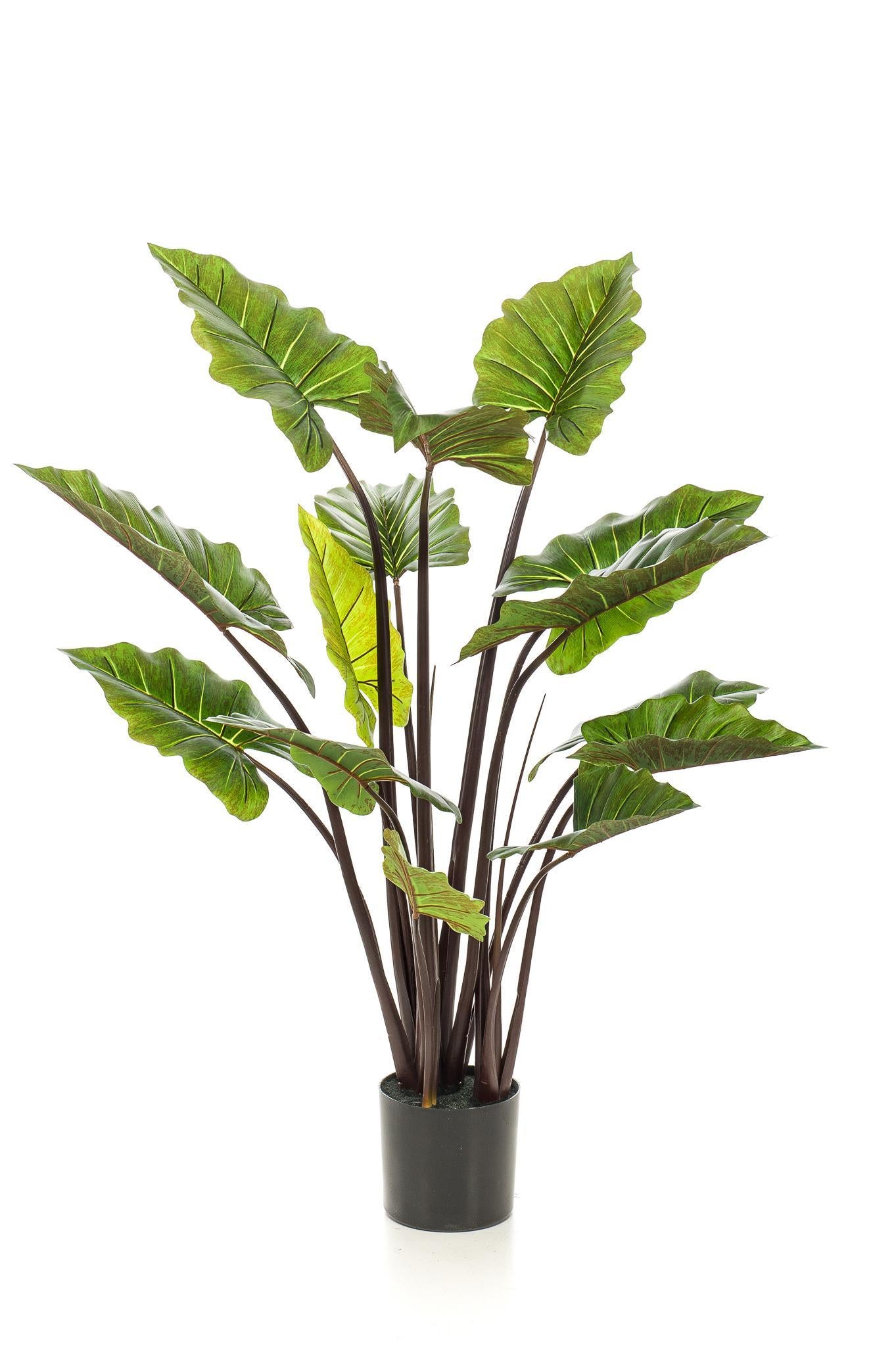 Kunstplant - Colocasia Roze China - Olifantsoor - 130 cm