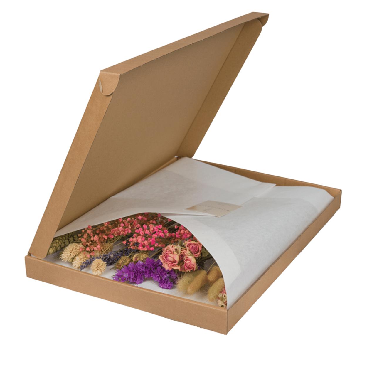 Droogbloemen in Brievenbus Multi - Roze