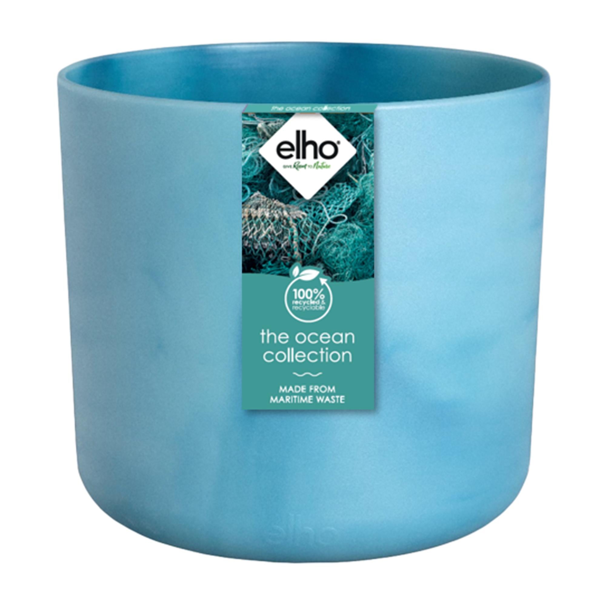 Pot Elho Ocean Rond atlantic blauw - D22 x H20