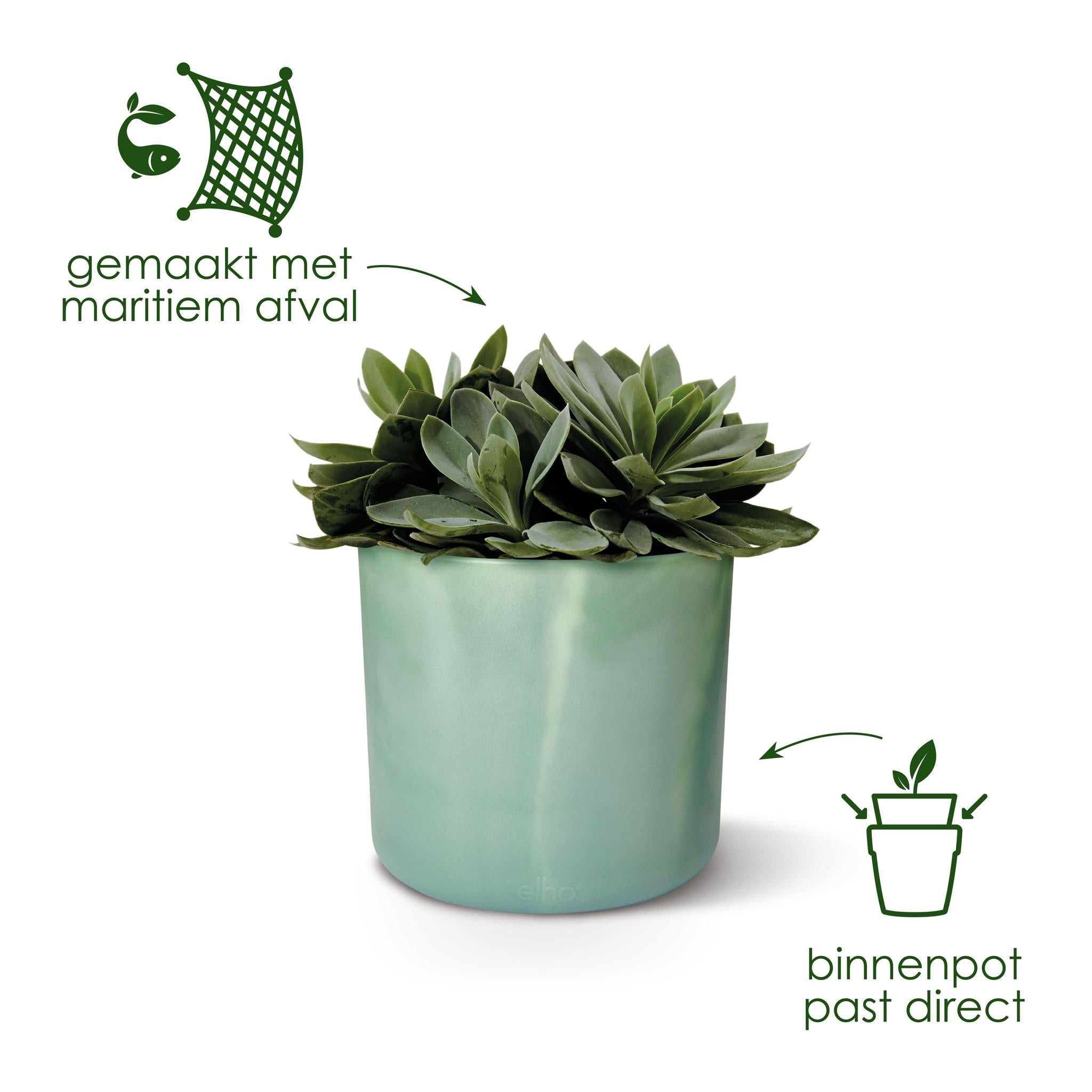 Pot Elho Ocean Rond atlantic blauw - D22 x H20