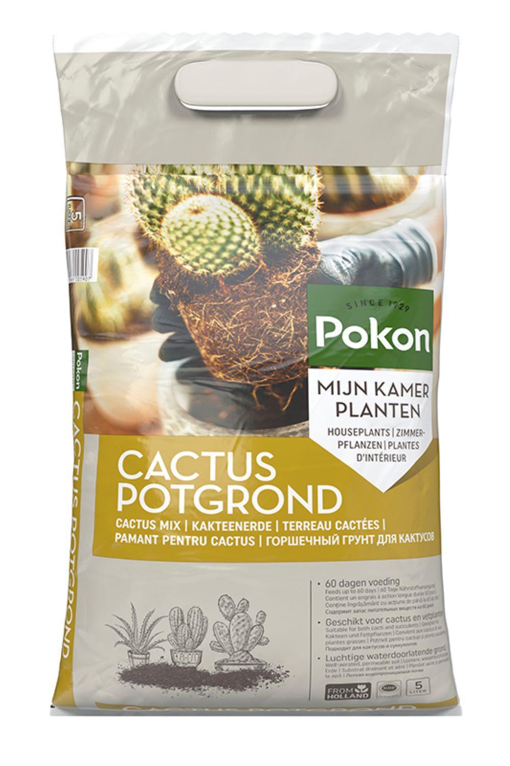 Pokon cactus &amp; vetplant - 5L - Potgrond