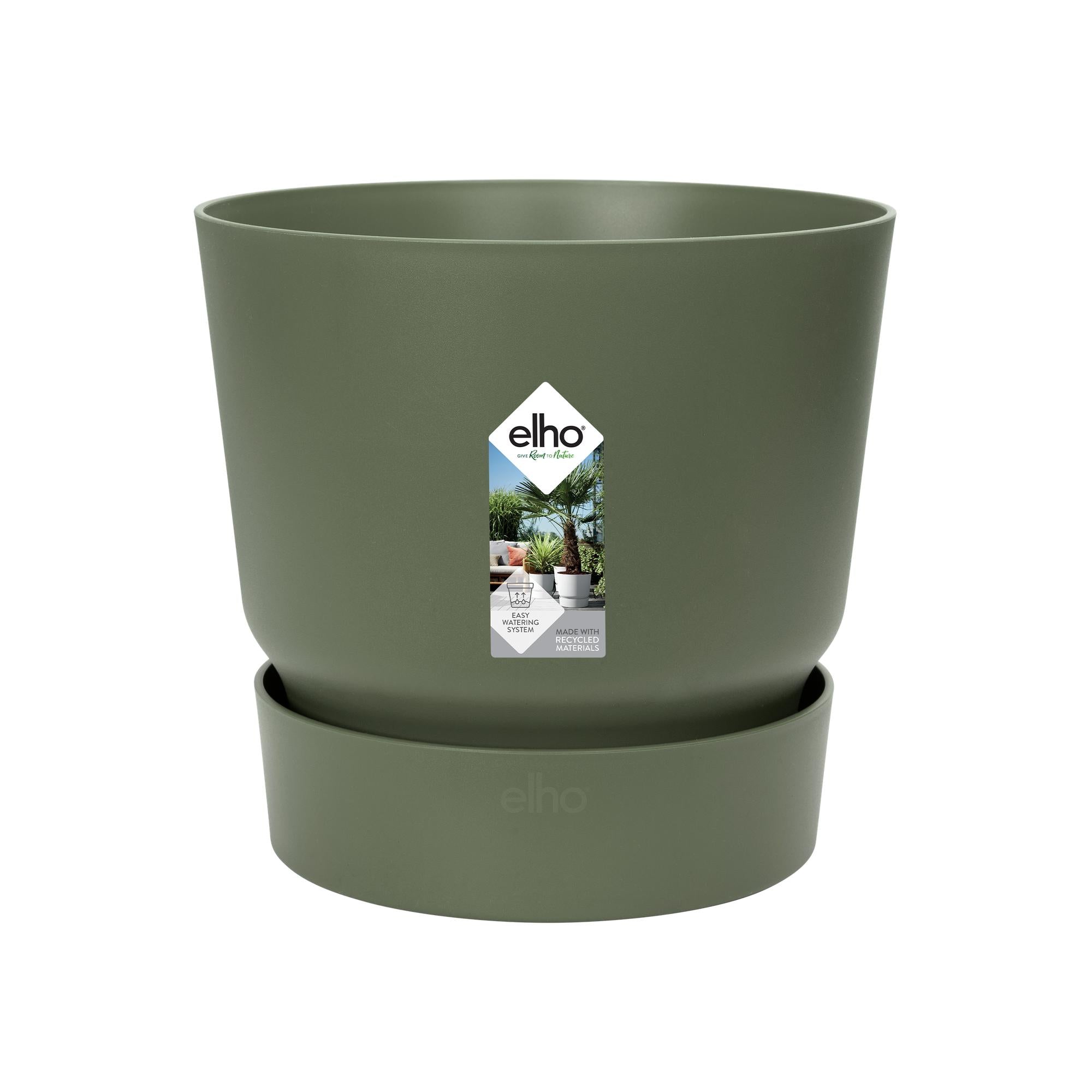 Pot elho Greenville Rond groen - D14 x H13