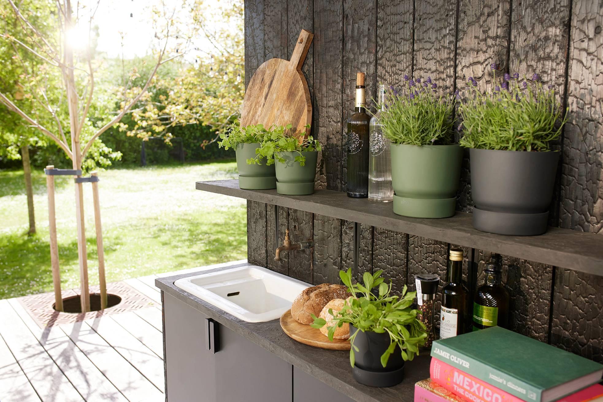 Pot elho Greenville Rond zwart - D14 x H13
