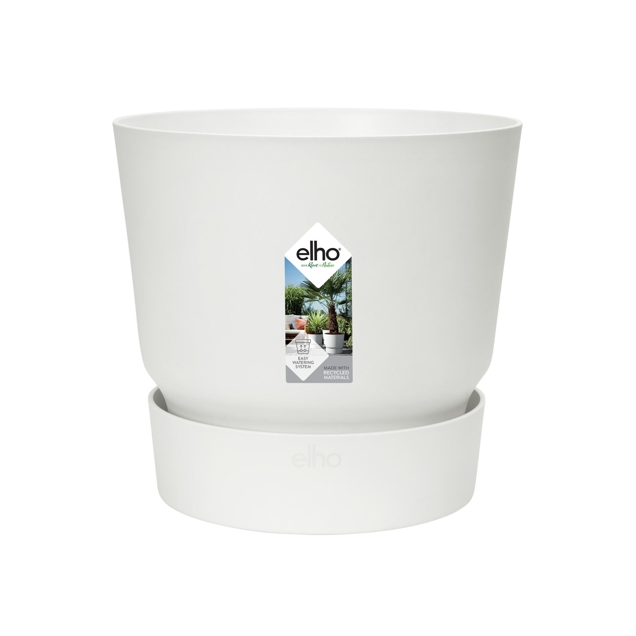 Pot elho Greenville Rond wit - D30 x H28