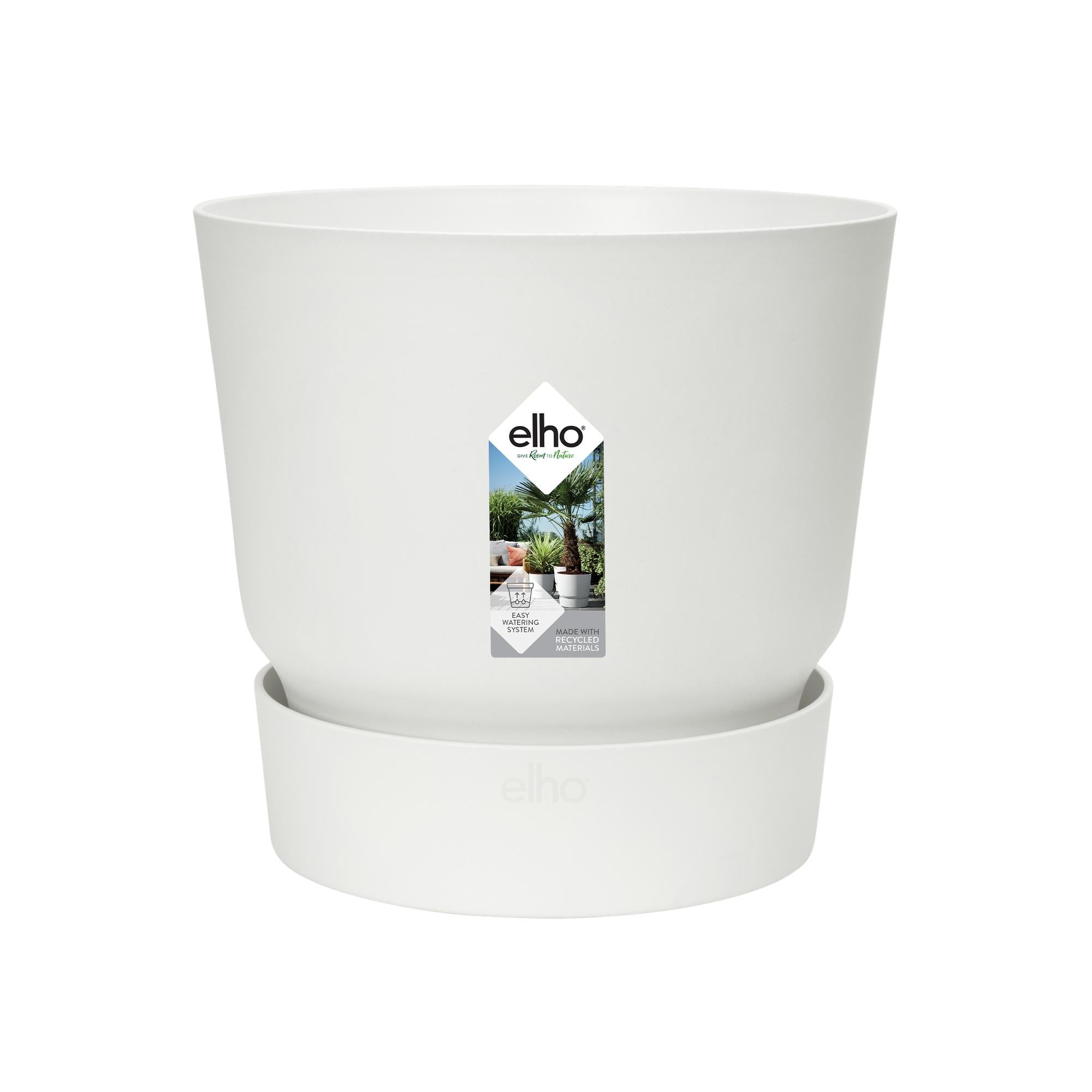 Pot elho Greenville Rond wit - D14 x H13