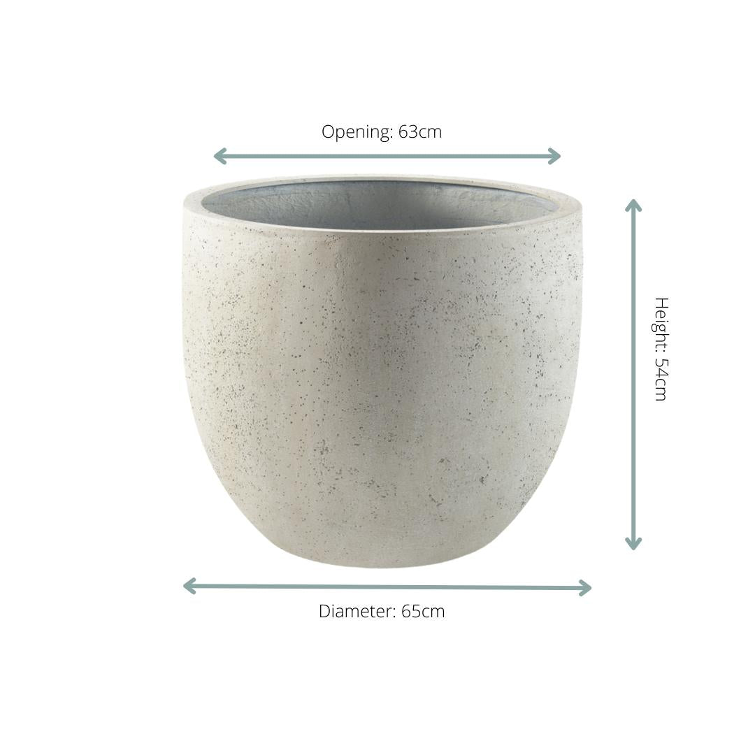 Pot Grigio New Egg Antiek Wit - D65 x H54