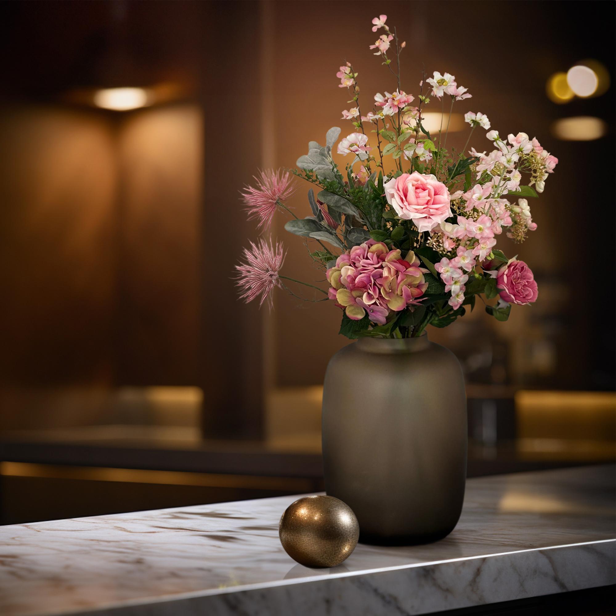 Kunstbloemen - Boeket L - Mooi Roze - 89 cm