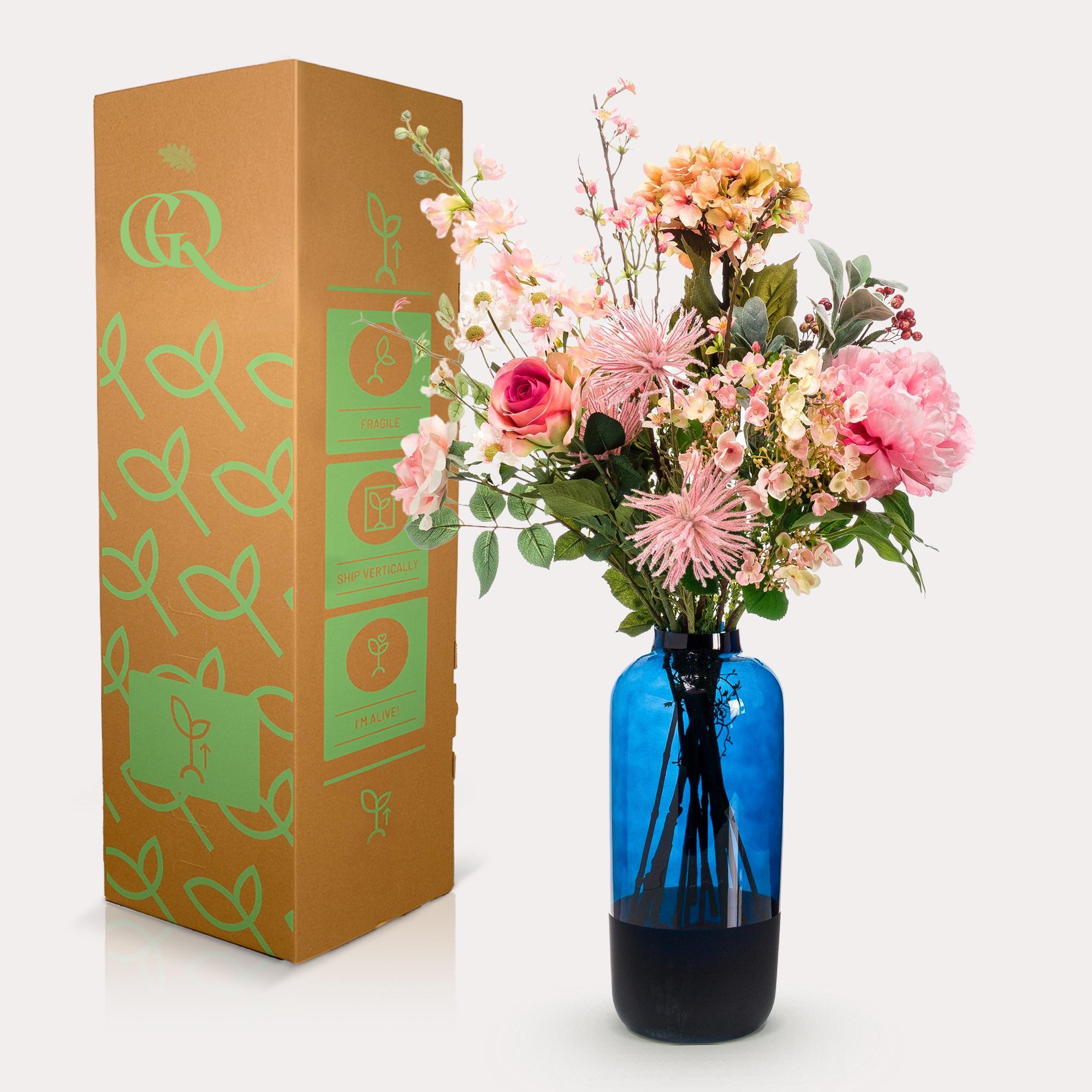 Kunstbloemen - Boeket L - Mooi Roze - 89 cm