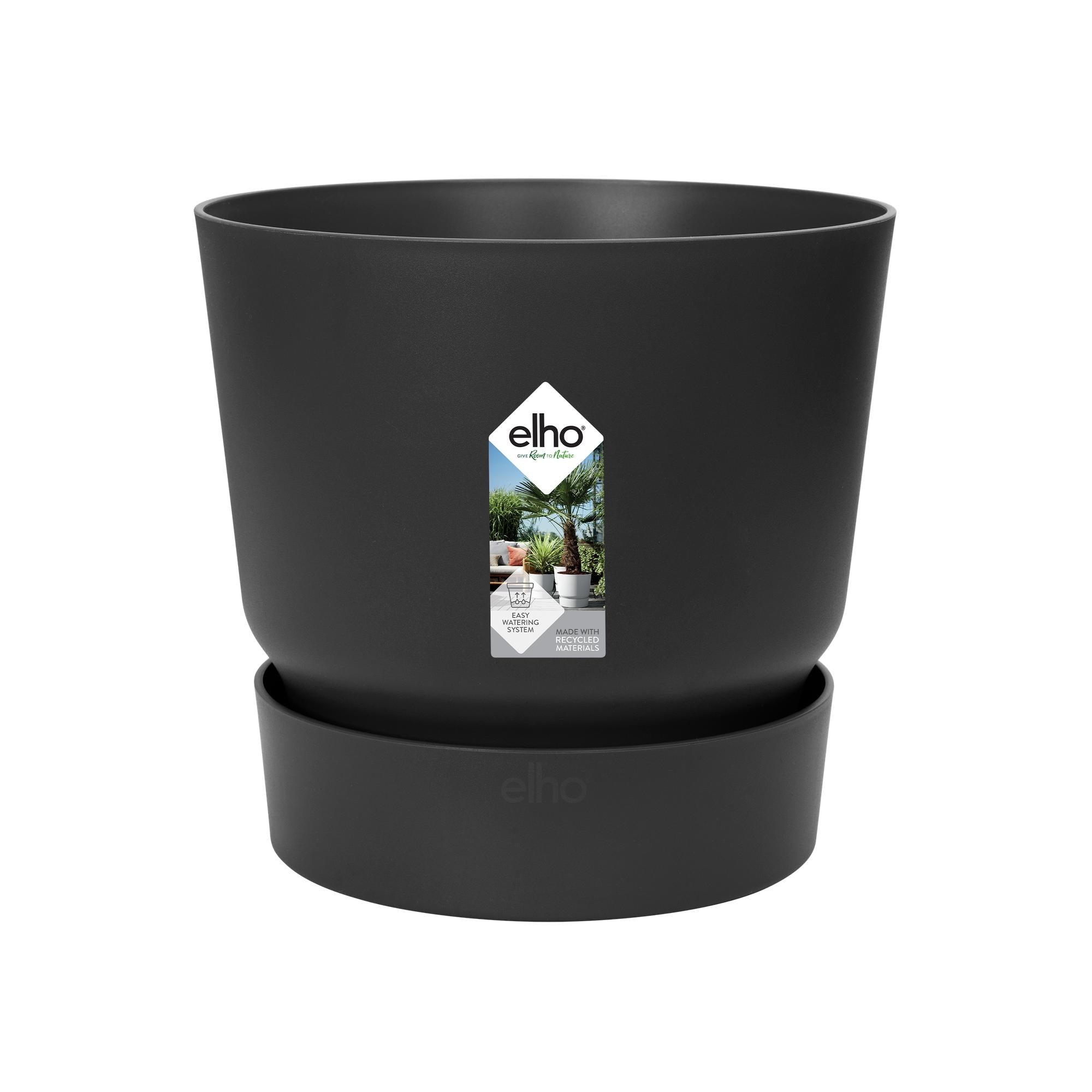 Pot elho Greenville Rond zwart - D14 x H13